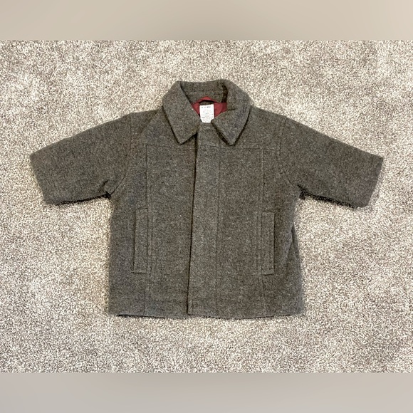 Gymboree Infant Gray Wool Peacoat - Size 6 to 12 Months - Picture 1 of 5
